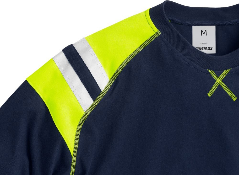 FristadsLongsleeveFlamestatT-ShirtLangarm7072TFLHMarineblau-XS