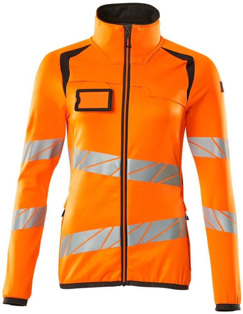 MascotDamenFleecepullovermitReiverschlussAccelerateSafe19153-315Hi-visOrangeDunkelanthrazit-XXL