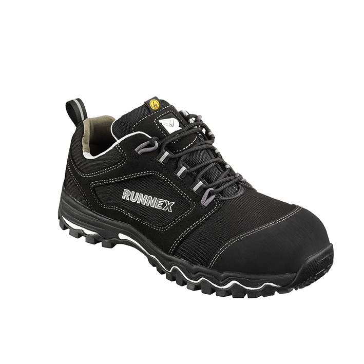 RUNNEXS3-ESD-SicherheitshalbschuhLightStarSchwarzWeiGrau