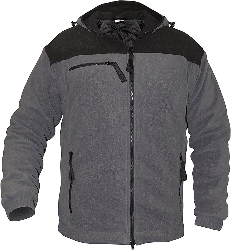 BasicLineGeftterteFleecejackeMoscouZementgrauSchwarz-S