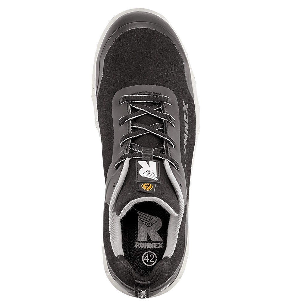 RUNNEXS3-ESD-SicherheitshalbschuhSportStarSchwarzGrau-36