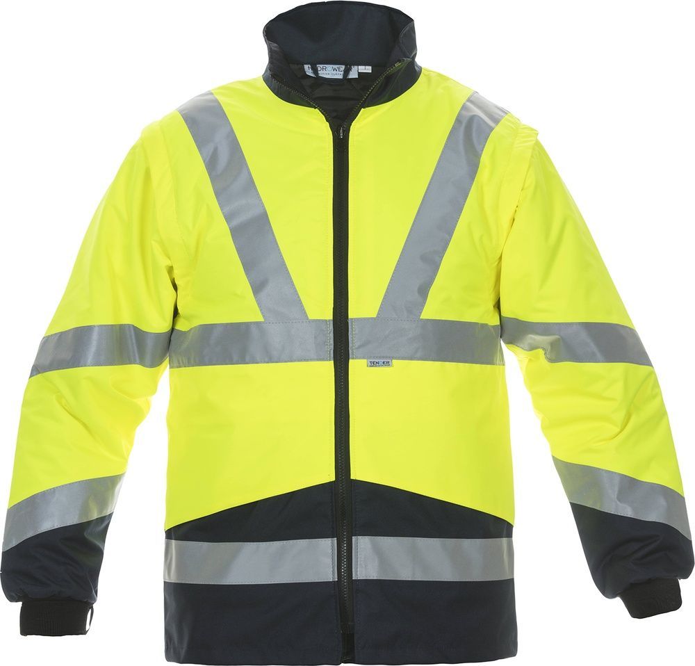 HydrowearArbeitsjackeWarnschutz-innejackePlutoinnerjacketNeongelbDunkelblau-3XL