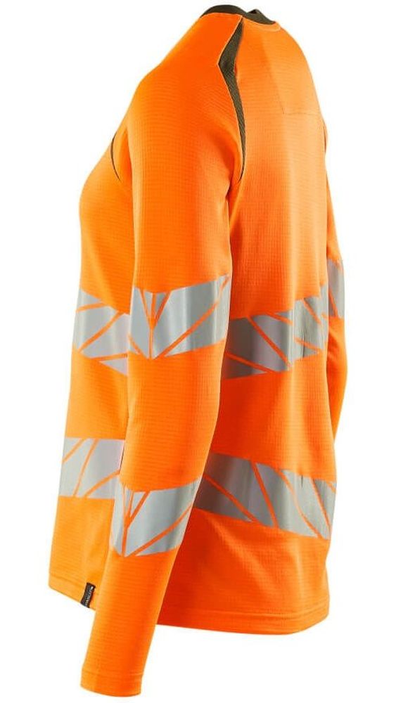 MascotDamenT-ShirtLangarmAccelerateSafe19091-771Hi-visOrangeMoosgrn-XXL