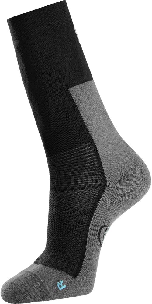 SnickersWorkwear375Socken9220Grau-Schw-37-40