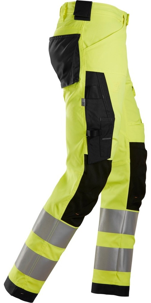 SnickersWorkwearHigh-VisStretchArbeitshoseKlasse2High-VisGelbScharz