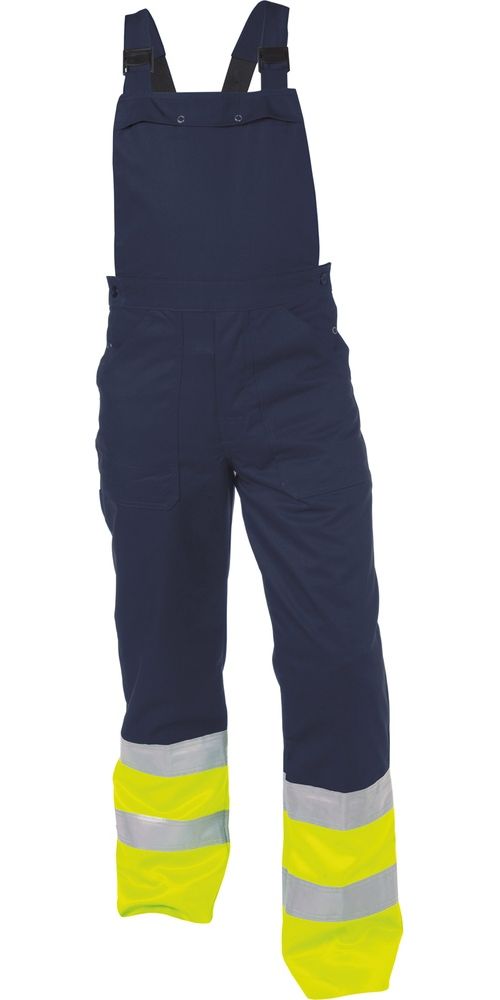 BasicLineOverallWarnschutzlatzhoseAnnecyDunkelblauNeongelb-44