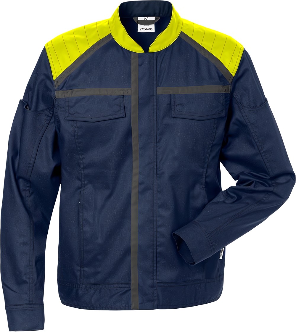 FristadsIndustrie-Stretch-JackeDamenjacke4556STFPMarineWarnschutz-Gelb