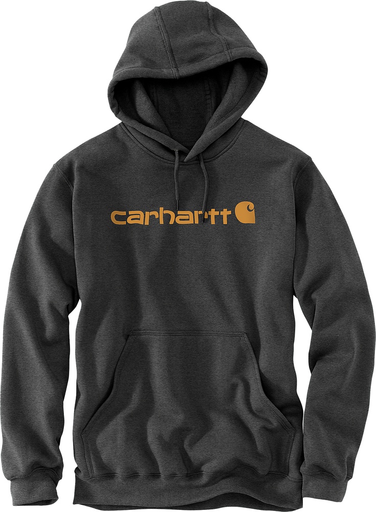 CarharttMarquetteLogoSweatshirt100074CarbonHeatherCarharttGold-XS