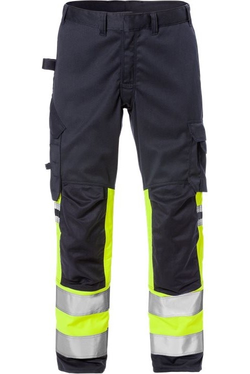 FristadsFlamestatHighVisStretch-HoseKl12162ATHFWarnschutz-GelbMarine