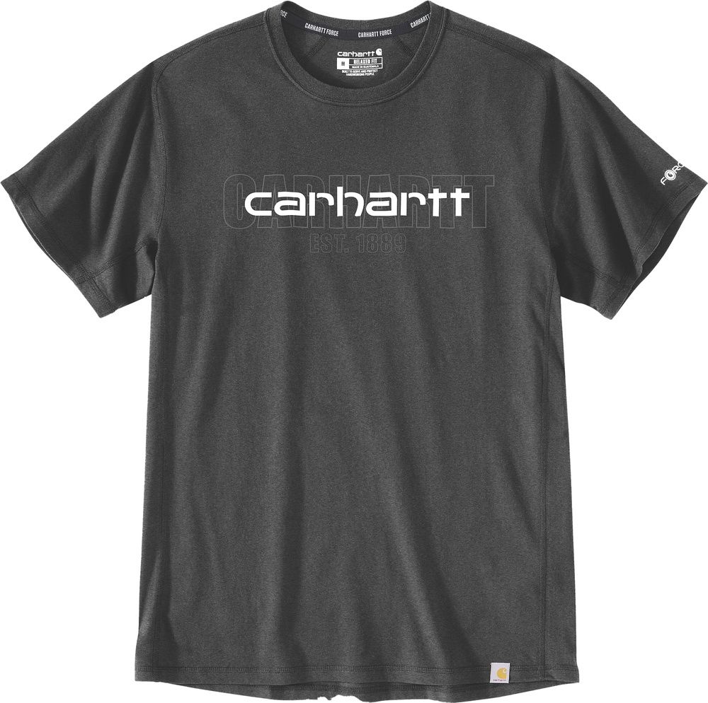 CarharttForceSSLogoGraphicTshirt106653CarbonHeather-S