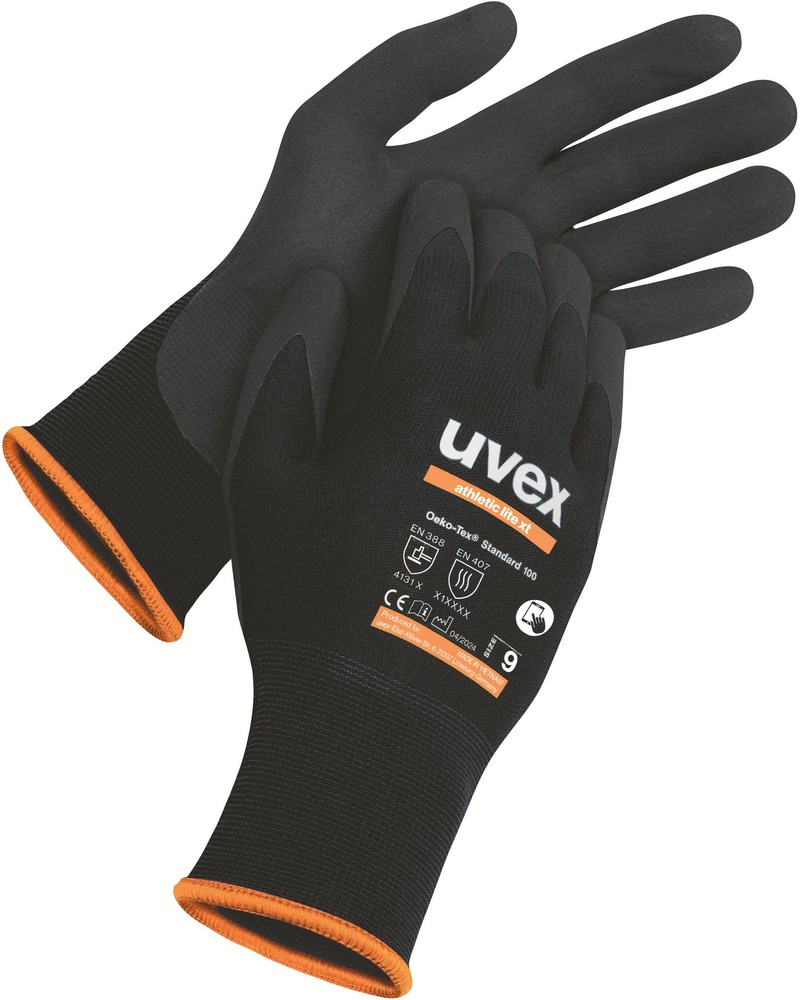 UvexSchutzhandschuheSchutzhandschuhAthleticLiteXt60026Schwarz10Paar-6XS