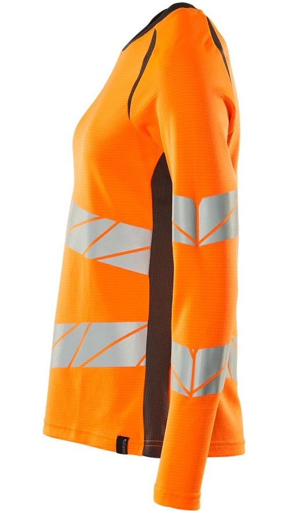 MascotDamenT-ShirtLangarmAccelerateSafe19091-771Hi-visOrangeDunkelanthrazit-XXL