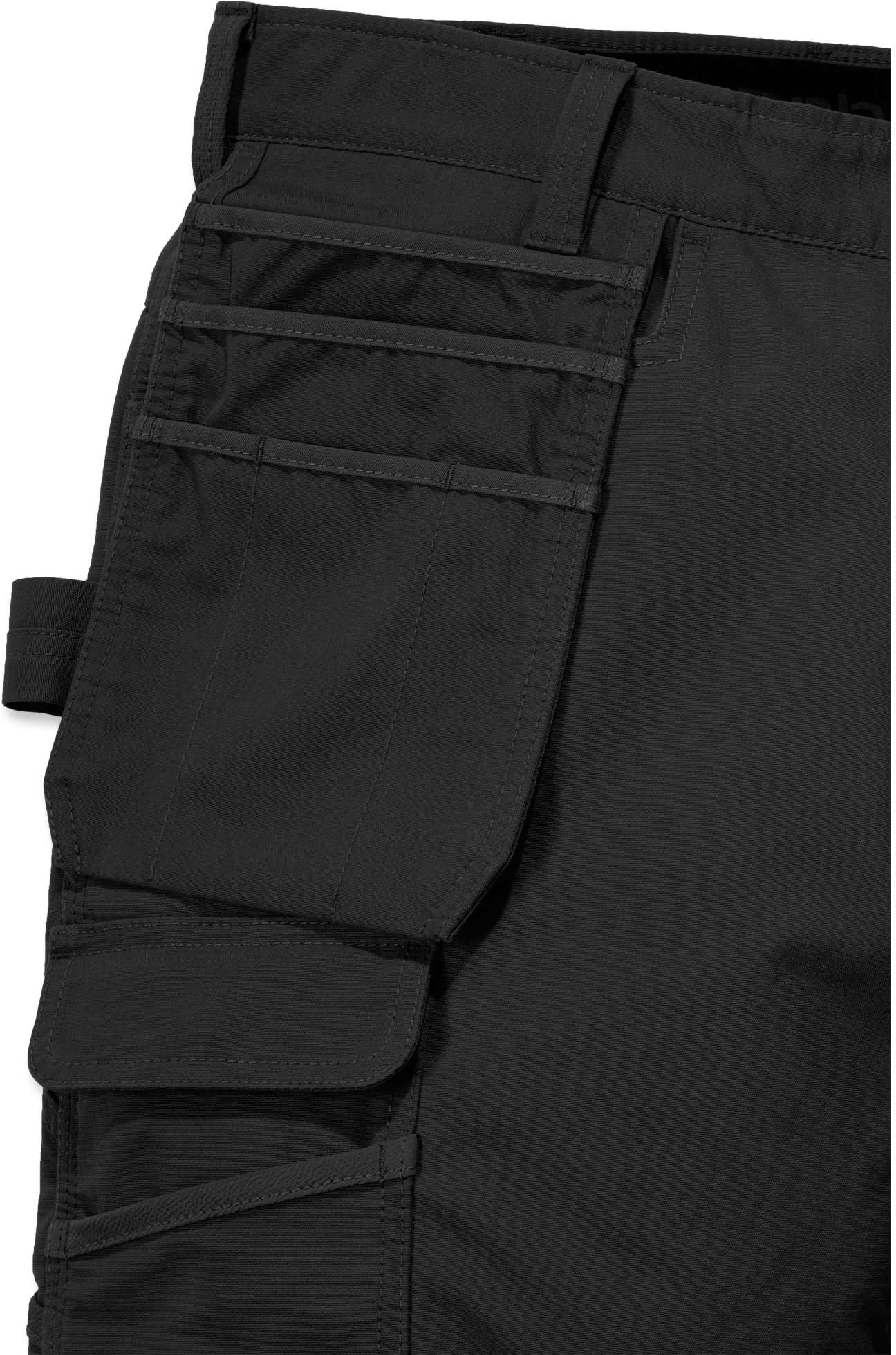 CarharttHerrenHoseSteelMultipocketPantBlack