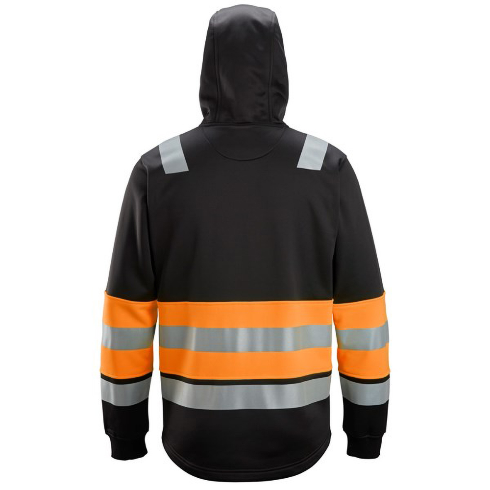 SnickersWarnschutzjackeHigh-VisReiverschlussJackeKl1SchwarzHigh-VisOrange