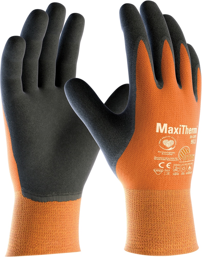 ATGPolyacrylPolyester-Strickhandschuhe30-20112Stck2265OrangeGrau-6