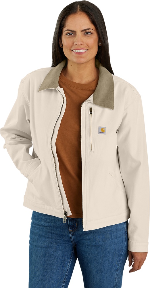 CarharttDamenJackeRelaxedFitCanvasDetroitJacket106208Natural-M