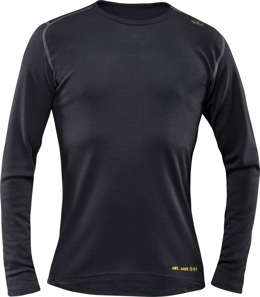 FristadsFlamestatDevoldT-ShirtLangarm7436UDSchwarz-3XL