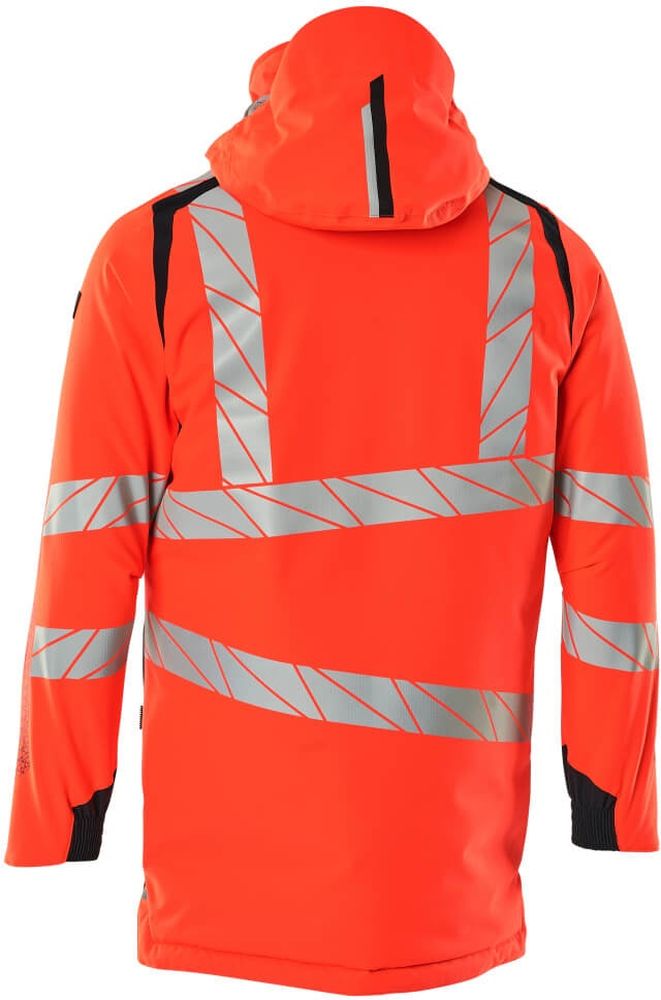 MascotParkaAccelerateSafe19030-449Hi-visRotSchwarzblau-XXL