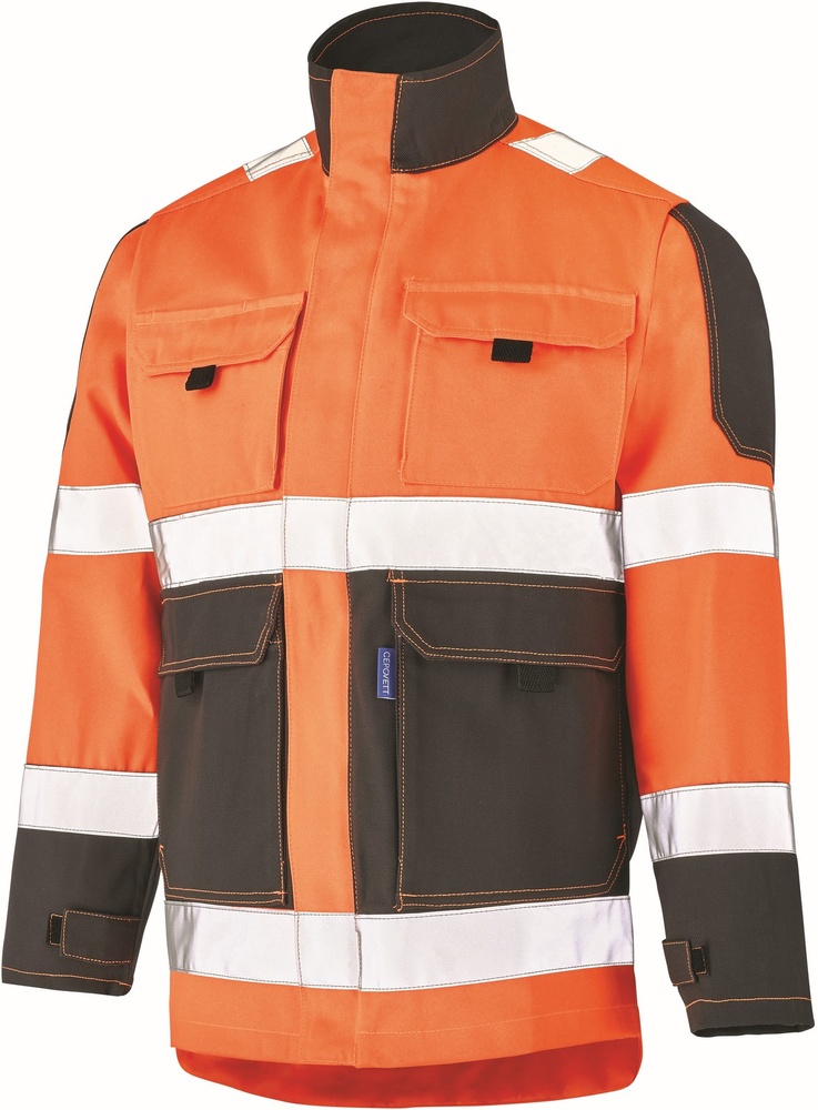 CepovettJackeFluoTech92828267FluoOrangeCharcoalGrey-XS