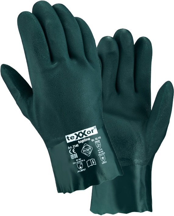 teXXorToplineChemikalienschutz-HandschuhePvcGrn12Stck2140Grn-10