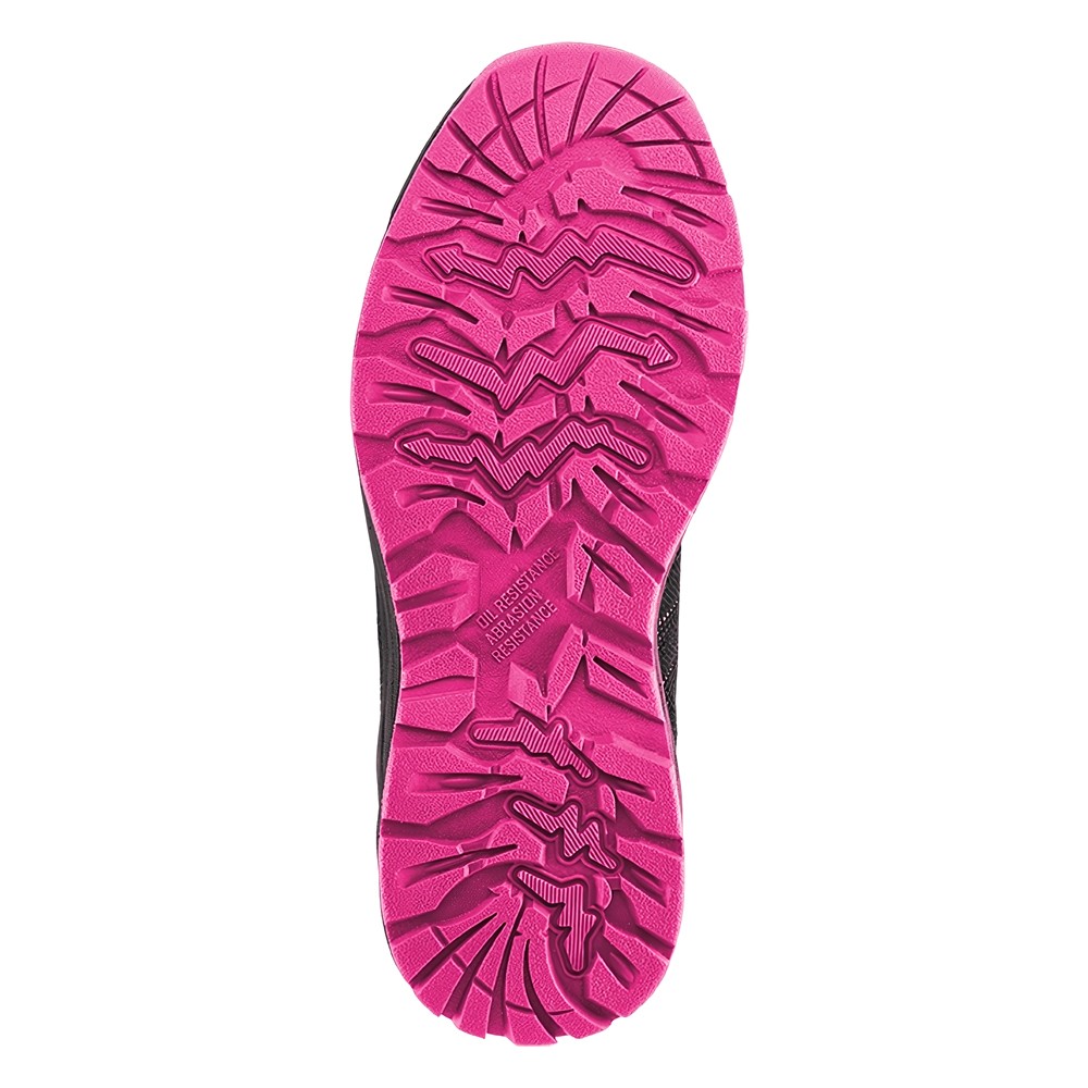 RUNNEXDamenS1P-SicherheitshalbschuhGirlStarSchwarzPink