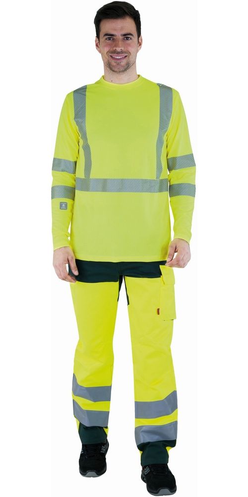 CepovettLangarm-ShirtFluoBase2T539FluoYellow-XXL