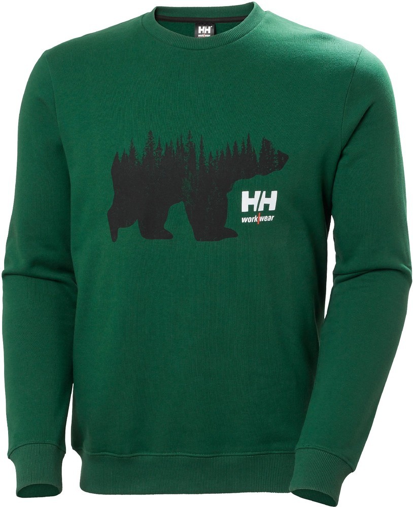 HellyHansenLogoSweatshirtGreen-XS