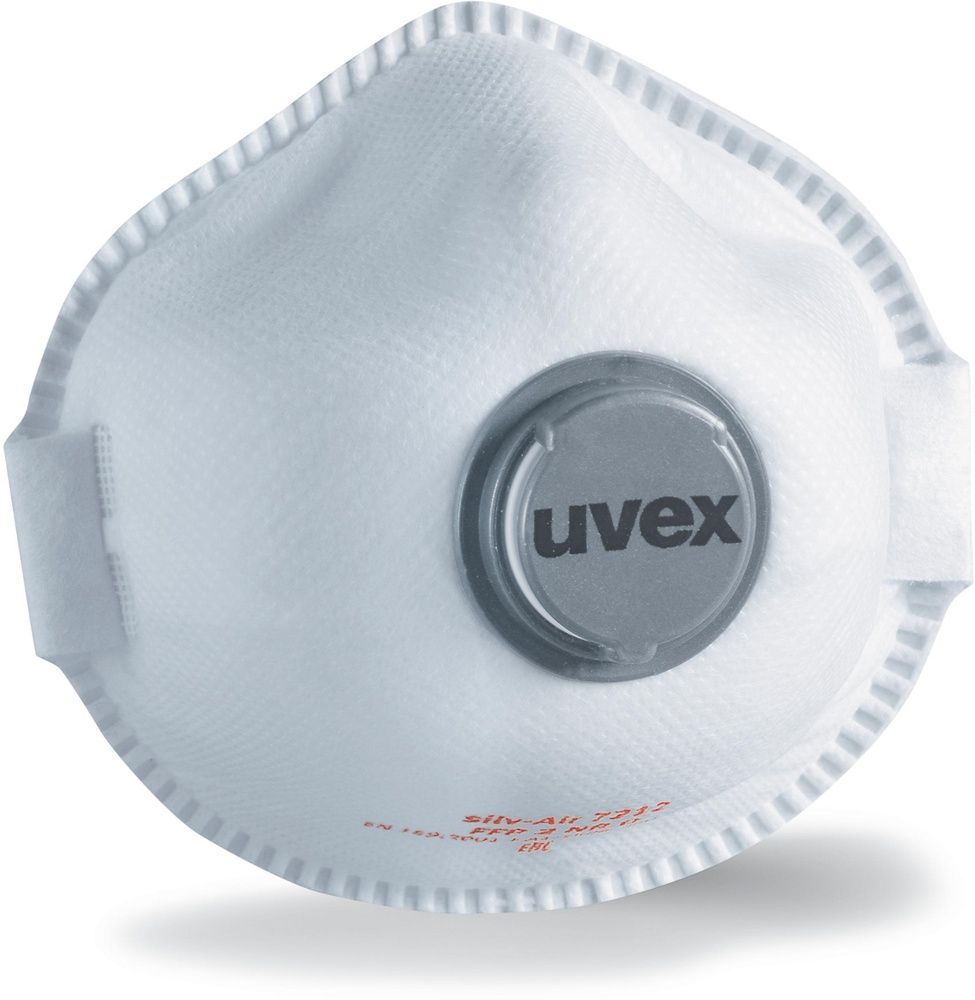 UvexFormmaskeSilv-AirE7212FFP287372Wei15Stck