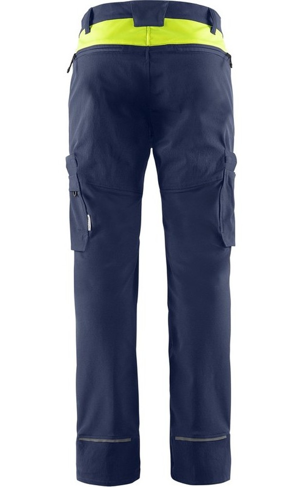 FristadsStretch-Hose2653LWSMarineWarnschutz-Gelb-D84
