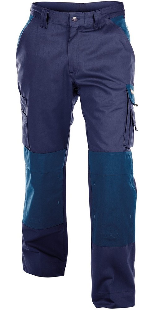 DassyZweifarbigeArbeitshosemitKniepolstertaschenBostonPESCO64DunkelblauKornblau-42