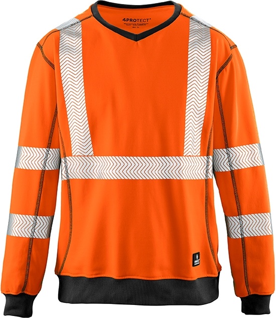 4PROTECTWarnschutz-SweatshirtColumbus3440Leuchtorange-XS