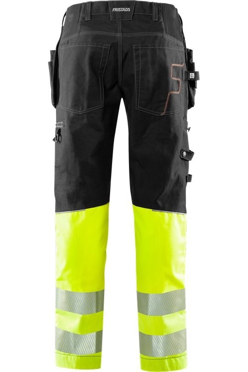 FristadsHighVisHandwerkerStretch-HoseKl12608FASGWarnschutz-GelbSchwarz