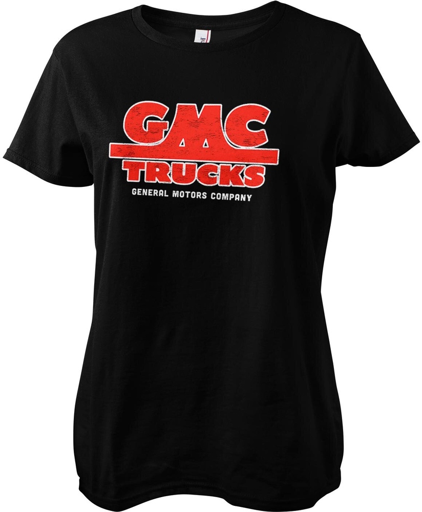 GMCDamenT-ShirtTrucksVintageLogoGirlyTeeGM-5-GMC001-H48-8Black-S