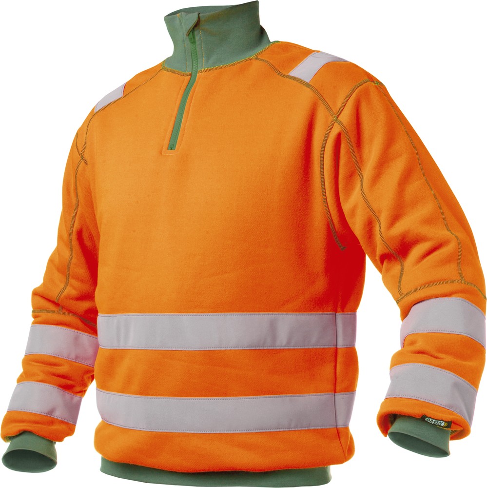 DassyWarnschutzSweatshirtDenverPESCO84NeonorangeFlaschengrn