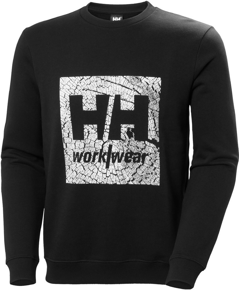 HellyHansenLogoSweatshirtBlack-XS