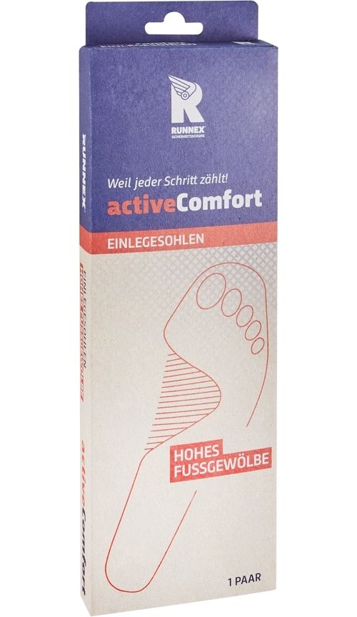 RUNNEXEmi-OrthopdischeEinlegesohleActivecomfortHigh5408SchwarzRot-35