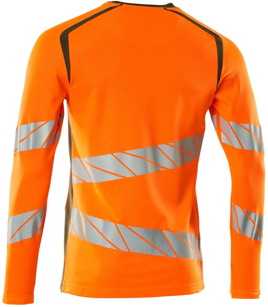 MascotT-ShirtLangarmAccelerateSafe19081-771Hi-visOrangeMoosgrn-XXL