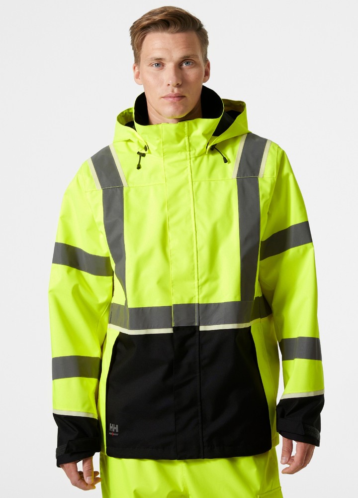 HellyHansenArbeitsjackeUc-MeShellJacketYellowEbony-XS