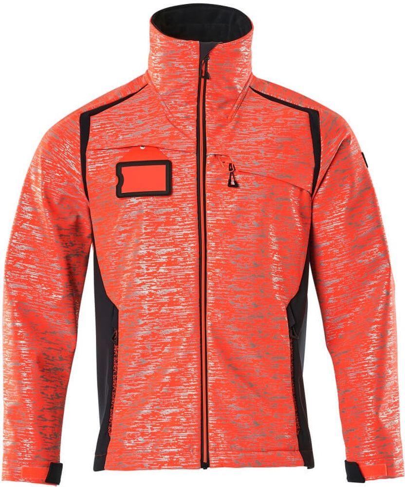 MascotSoftshellJackeAccelerateSafe19202-291Hi-visRotSchwarzblau-XXL