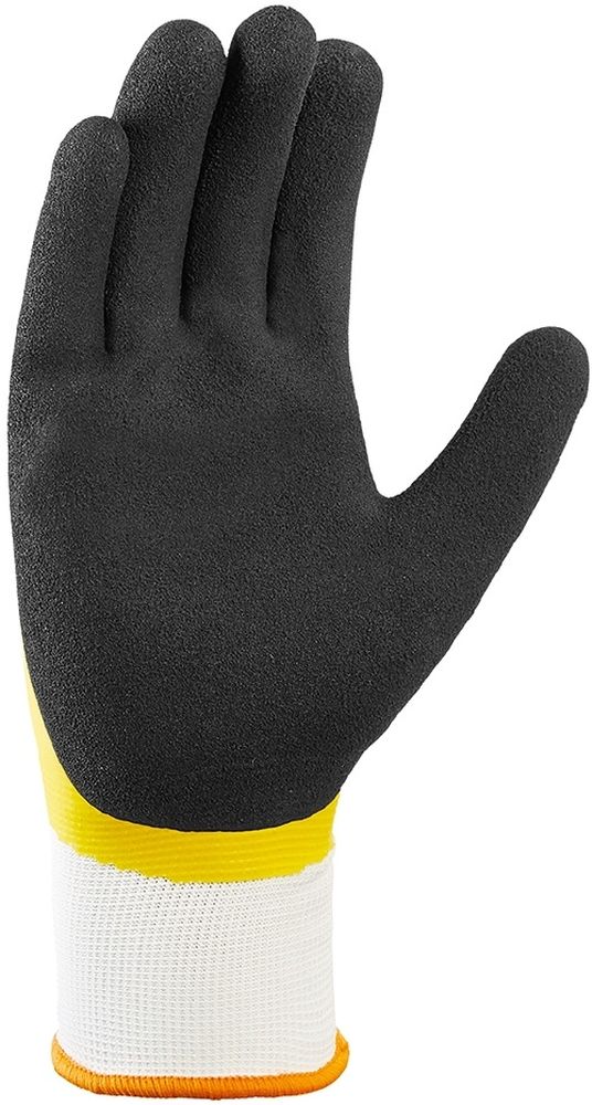 teXXorPolyester-StrickhandschuheLatexGelb12Stck2226WeiGelbSchwarz-7