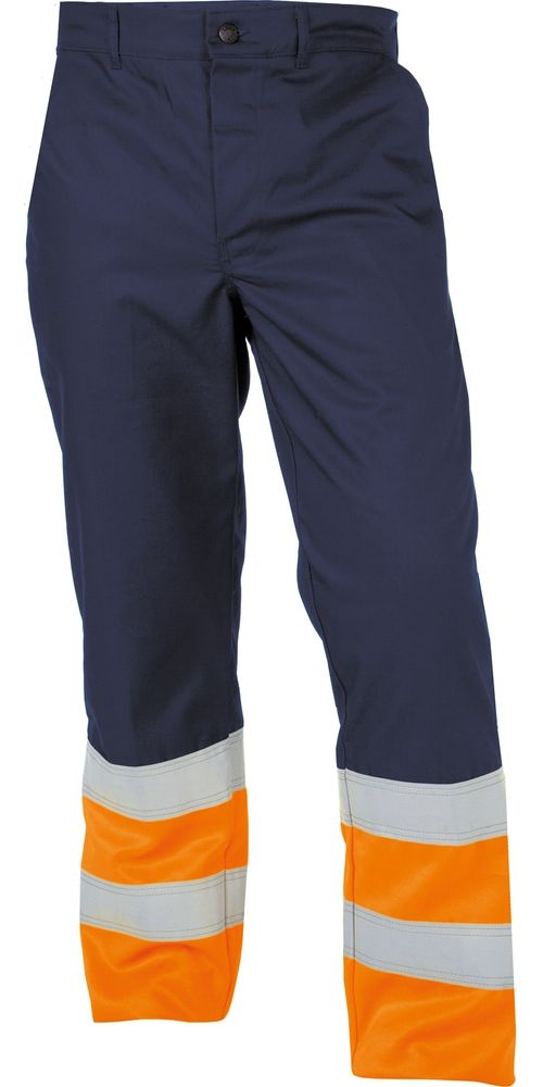 BasicLineWarnschutzbundhoseCoronaDunkelblauNeonorange-44