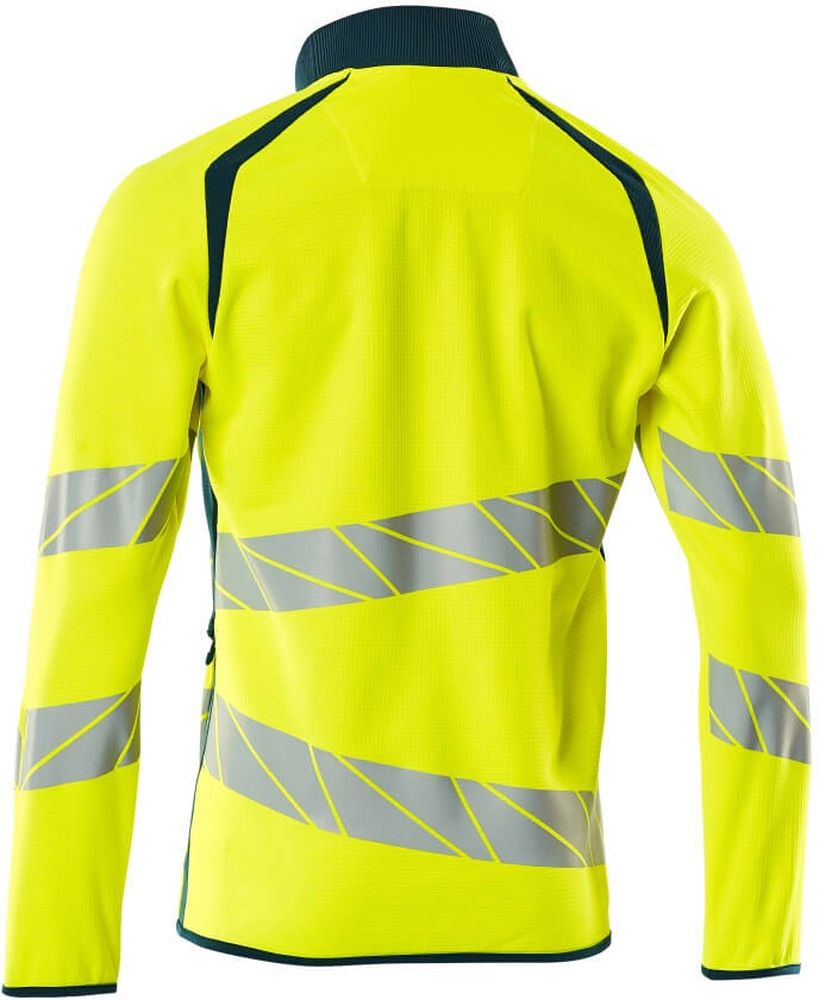 MascotSweatshirtmitReiverschlussAccelerateSafe19184-781Hi-visGelbDunkelpetroleum-XXL