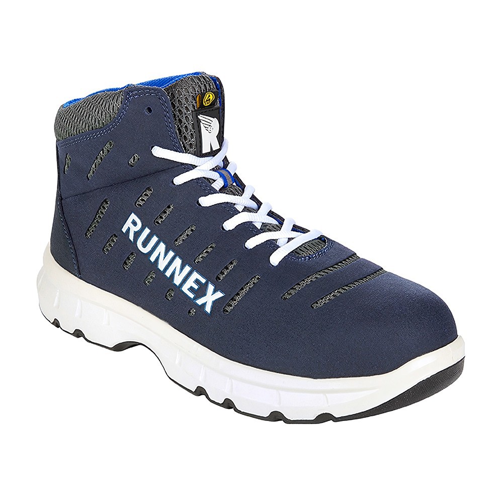 RUNNEXS1P-ESD-SicherheitsschnrstiefelFlexStarBlauWeiGrau