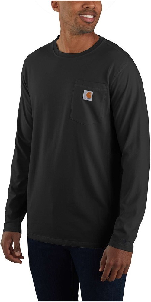 CarharttDamenLongsleeveForceFlexPocketT-ShirtLSBlack