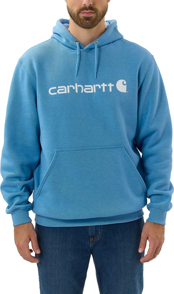 CarharttSignatureLogoSweatshirtBlueLagoonHeather