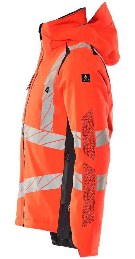MascotWinterjackeAccelerateSafe19035-449Hi-visRotSchwarzblau-XXL