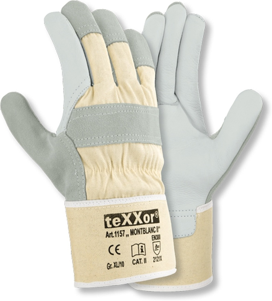 teXXorRindvollleder-HandschuheMontblancIi12Paar1157LederNaturDrellWei-10