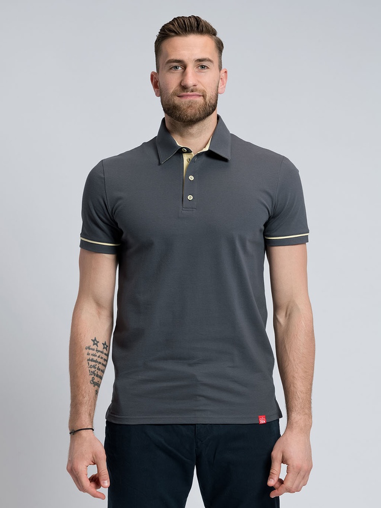 CityZenHerrenPoloShirtAntonyGrau-M