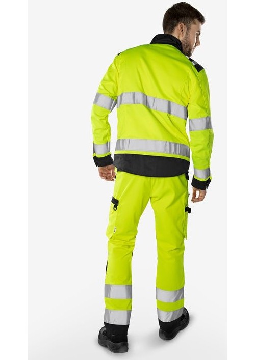 FristadsHighVisGreenHoseKl22651GPLUWarnschutz-GelbMarine