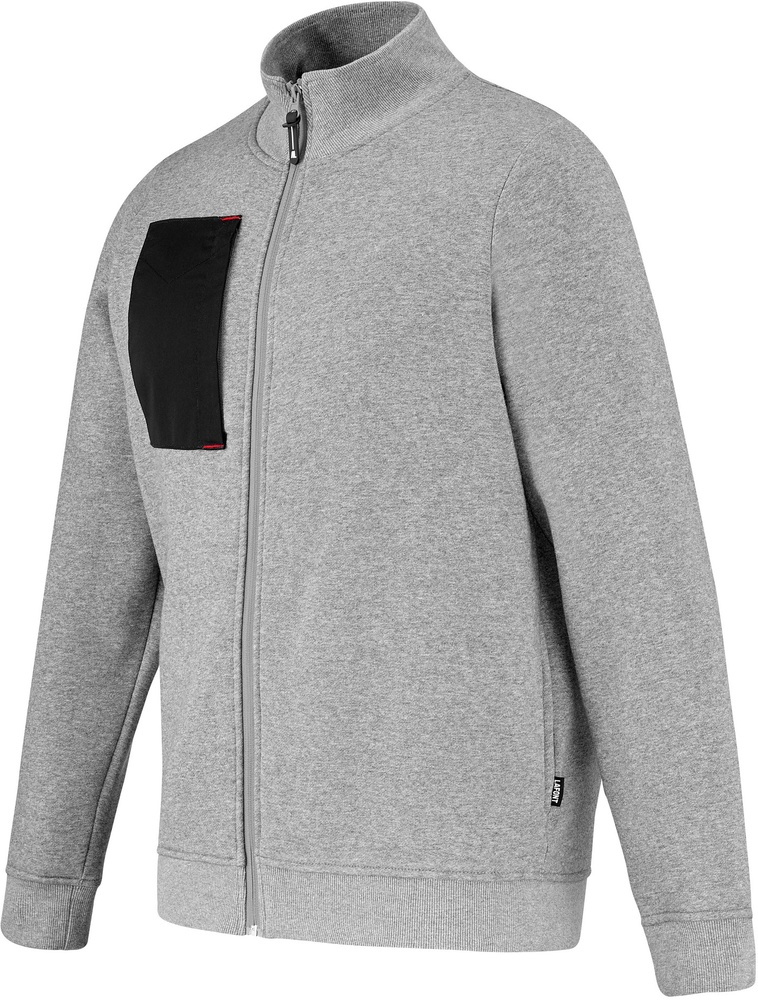 LafontSweatshirtMitReissverschlussSteelD300ATT2FleckedGreyBlack-XXL